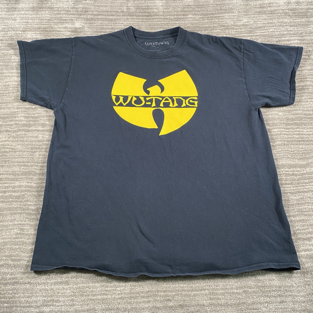 Wu-Tang Clan Shirt Mens XL Blue Logo Graphic Rap Hip Hop Music T-Shirt Tee
